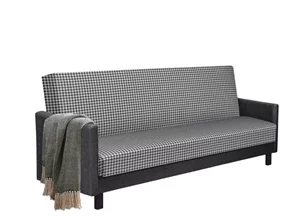 Image Canapea Modern Adam 3 Tiffani 29/Cosmic 37, White/Black/Gray Dark