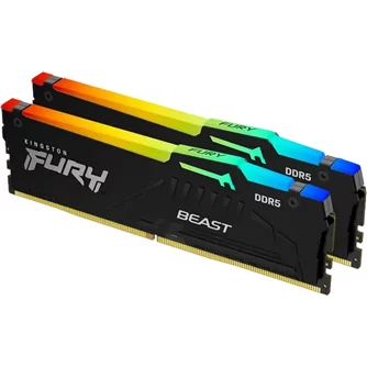 Оперативная память Kingston FURY Beast 32GB DDR5-6000MHz RGB Kit (KF560C36BBE2AK2-32)