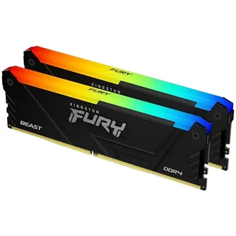 Memorie RAM Kingston FURY Beast 16GB DDR4-3600MHz RGB Kit (KF436C17BB2AK2/16)