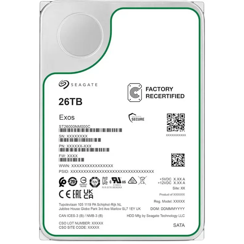 Image Hard disk Seagate Exos HDD 26.0TB (ST26000NM000C-FR)