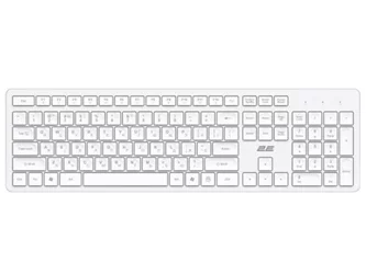 Tastatură 2E KS260 EN/UK/RU, White