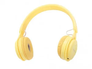 Image Наушники Helmet Macaron HiFi with Mic WHMHYL Bluetooth Yellow