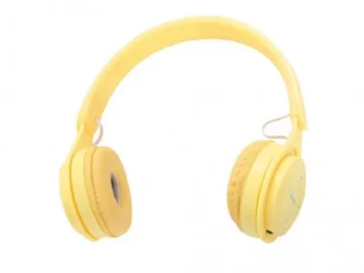 Наушники Helmet Macaron HiFi with Mic WHMHYL Bluetooth Yellow