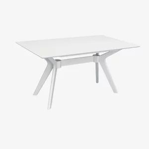 Image Обеденный стол Evelin Raffles Rectangular White/Bella beech + 6 LC-021 Grey