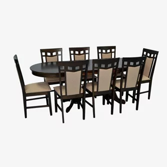 Set de sufragerie Evelin HV-31N Chocolate + 8 Deepa R Chocolate/NV-3WP