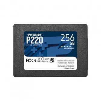 Накопитель   2.5” SSD 256GB Patriot P220, SATAIII,