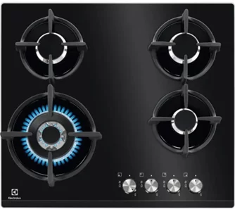 Plită pe gaz Electrolux KGG6437K, Black