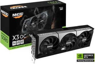 Placă video Inno3D GeForce RTX 5080 X3 OC(16GB, GDDR7)