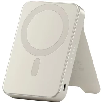 Внешний аккумулятор SATECHI Qi2 10000mAh, Sand
