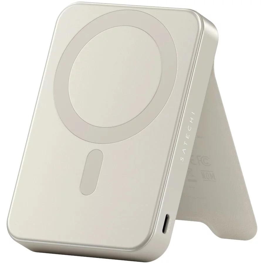 Image Внешний аккумулятор SATECHI Qi2 10000mAh, Sand