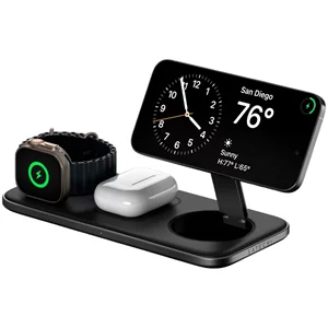 Image Беспроводная зарядка SATECHI Qi2 Trio, Black