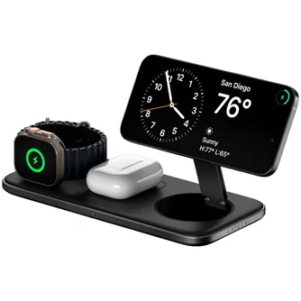 Stație de încărcare wireless SATECHI Qi2 Trio, Black