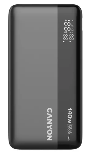 Image Внешний аккумулятор CANYON PB-240 25000mAh, Dark Grey