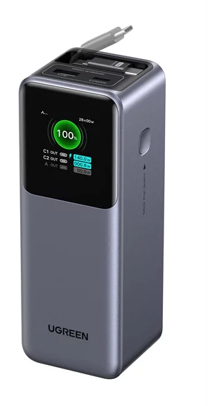 Image Внешний аккумулятор UGREEN Nexode Flight Approved 20000mAh, 165W, Grey