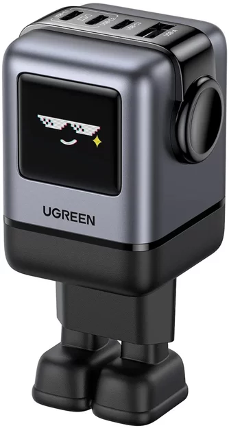 Încărcător UGREEN UNO Robot GaN 100W, Black