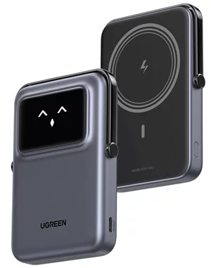 Image Baterie externă UGREEN Uno Series Magnetic 10000mAh, Space Gray