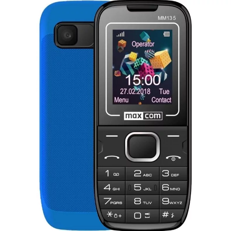 Image Мобильный телефон Maxcom MM135 Light Black/Blue