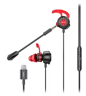 Image Căști Remax RM-750 (Lightning), Black-Red