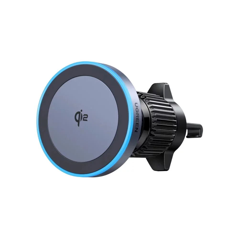 Încărcator auto Qi2 15W, 360 Rotation, Black