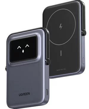 Image Baterie externă UGREEN Uno Series Magnetic 5000mAh, Space Gray