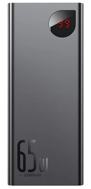 Image Внешний аккумулятор Baseus Adaman 20000mAh 65W, Black