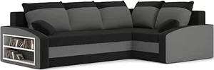 Image Диван угловой Magnifico Meble Grande Left Shelf Bonell  Right (Black/Grey)