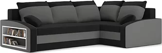 Диван угловой Magnifico Meble Grande Left Shelf Bonell  Right (Black/Grey)
