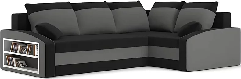 Image Диван угловой Magnifico Meble Grande Left Shelf Bonell  Right (Black/Grey)