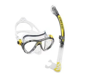 Image Set masca+tub+ALPHA UD COMBO CRESSI-SUB  yellow