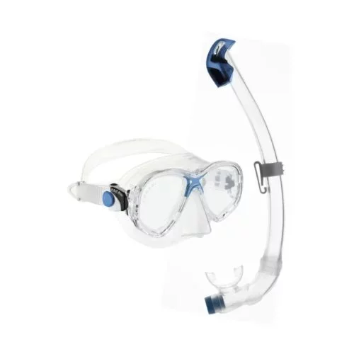 Set masca+tub MAREA JUNIOR+SEAL JUNIOR clear azure