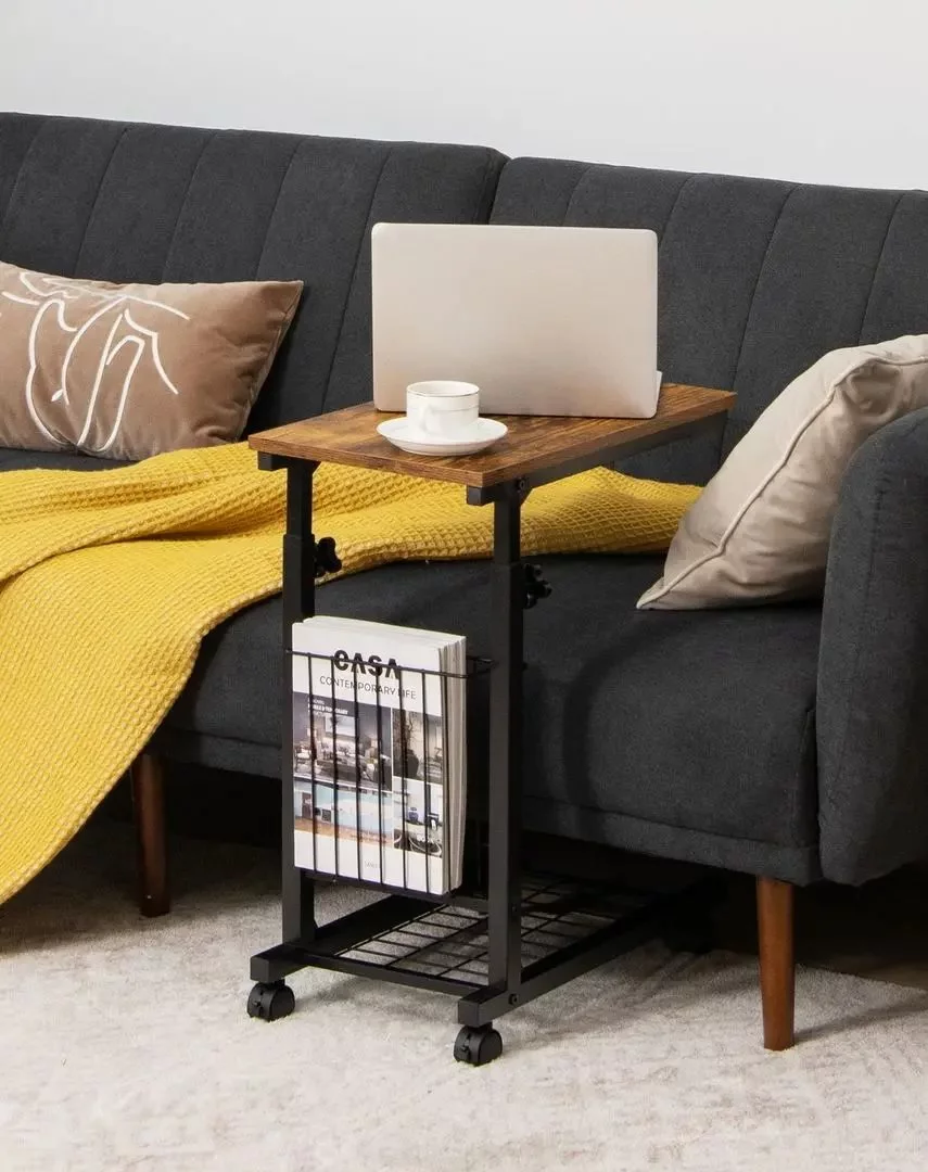 Image Стол для ноутбука Costway JV10488BN Black/Rustic Brown