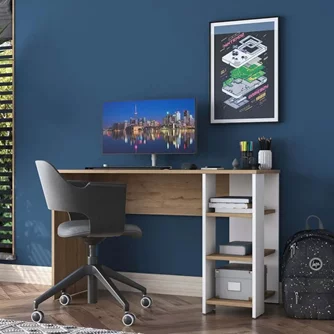 Письменный стол Mirage Meble HA108 Walnut/White