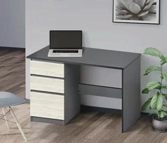 Письменный стол Modern Komfi 2 120cm Slate Gray/Craft Oak White