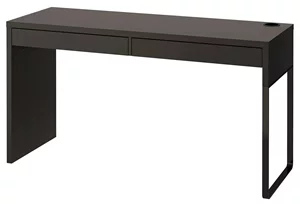 Image Birou Ikea Micke 142x50 negru-maroniu