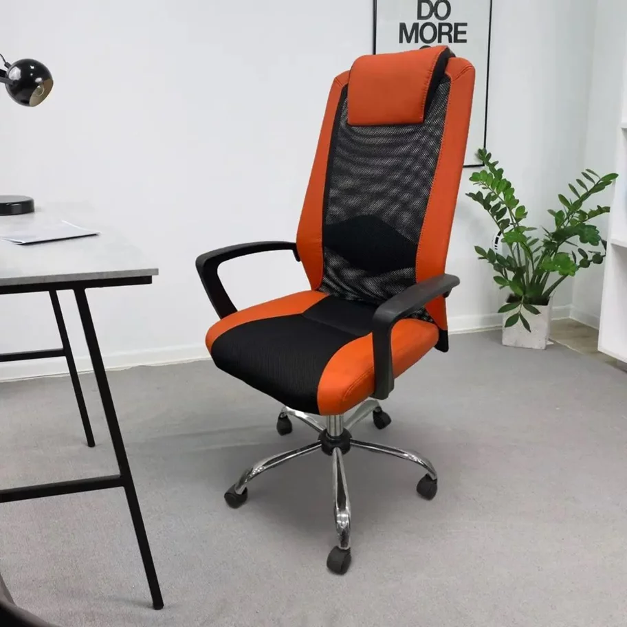 Image Кресло AMF Dakar Plus Orange/Black/Chrom