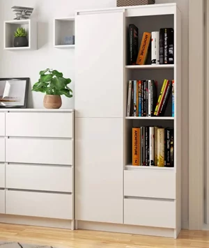 Image Стеллаж Akord R11 R80 1D 2SZ White