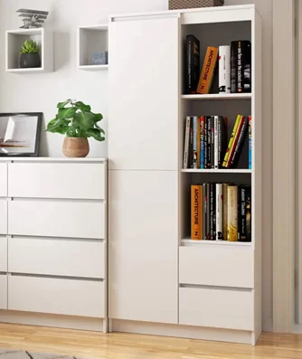 Стеллаж Akord R11 R80 1D 2SZ White