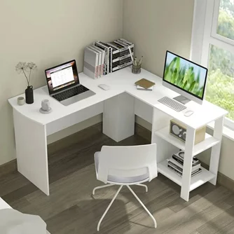 Birou computer Costway CB10461WH White