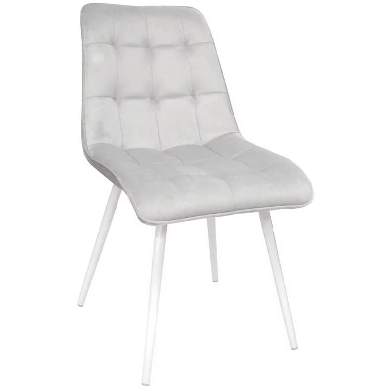 Image Scaun Capella~Catifea Grey HLR20 + White Legs