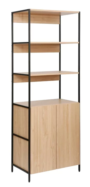 Image Стеллаж Lanta L 63x41x176H Oak/Black