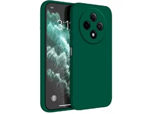 Image Чехол WOO OPPO Reno 12F/12FS Silicone Neo Soft, Dark Green