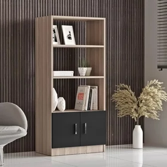 Стеллаж Mirage Design Vario VO4-OB Oak/Larex Black