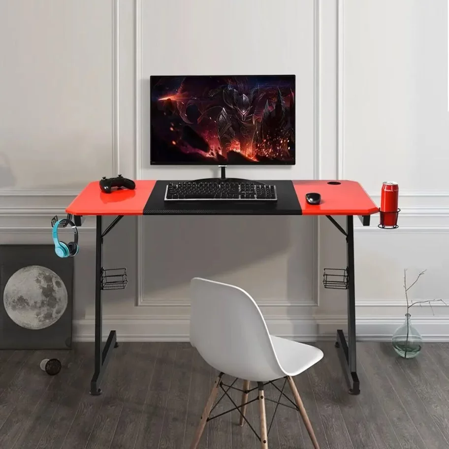 Image Игровой компьютерный стол Costway HW66286 Black/Red