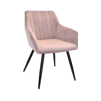 Scaun Iris~Pudra+Black Legs
