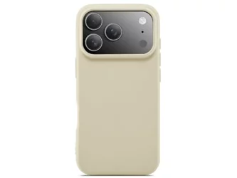 Husă WOO iPhone 17 Pro Liquid Silicone, Beige