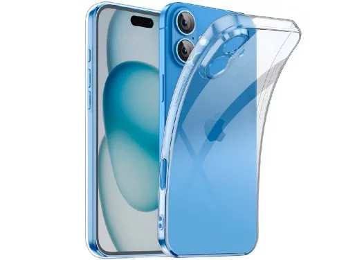 Husă WOO iPhone 16 Plus Soft TPU, Clear