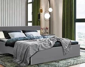 Кровать Modern Komfi 160x200 Slate Gray/Craft Oak White