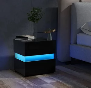 Image Тумба прикроватная Costway JV10830DK Black