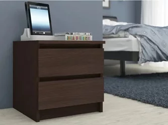 Тумба прикроватная Akord K60 2SZ Wenge