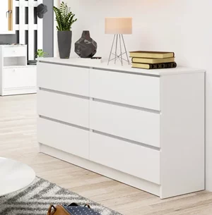 Image Комод Akord K140 6SZ White